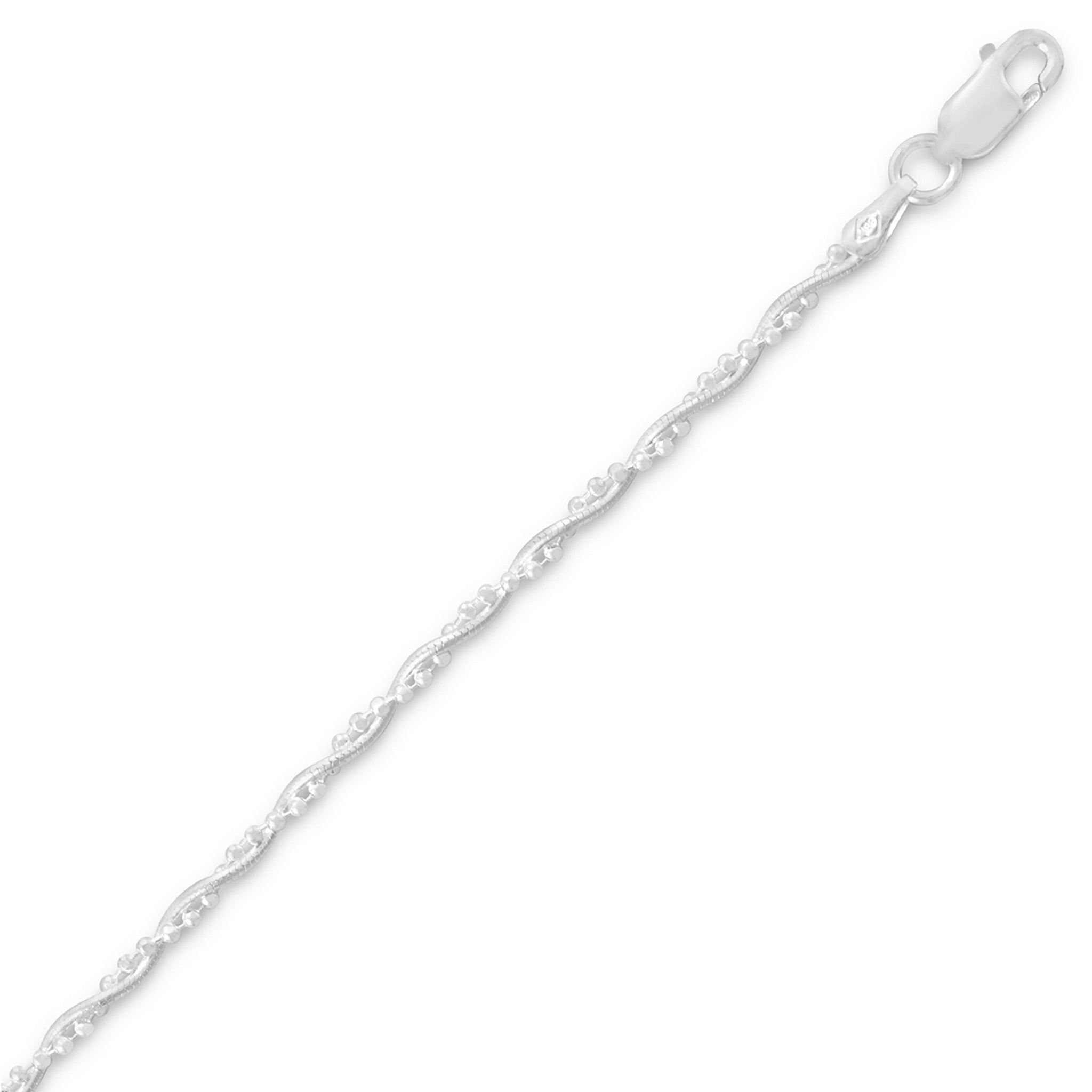 Bead Twist Snake Chain Bracelet