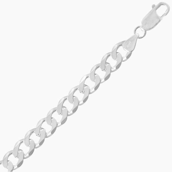 Beveled Curb Chain 6.6mm The Silver Connection