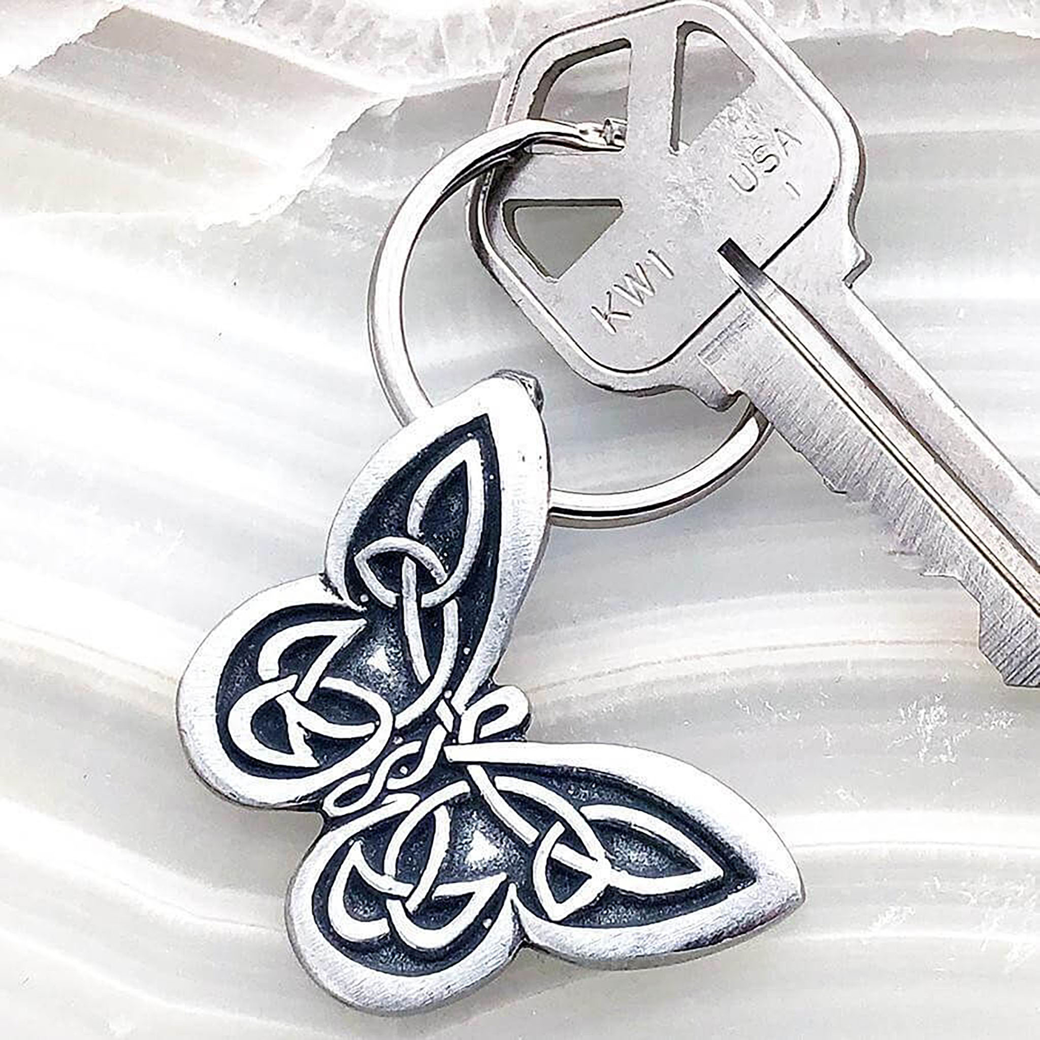 Celtic Butterfly Design Keychain