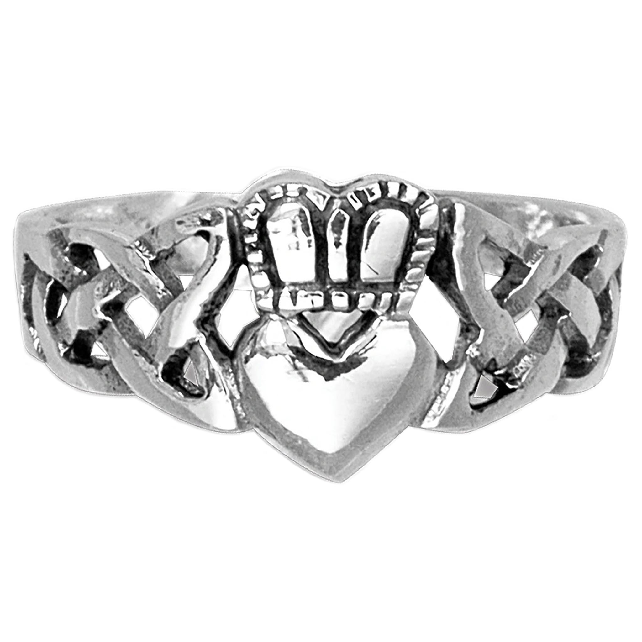 Classic Celtic Claddagh Knot Ring