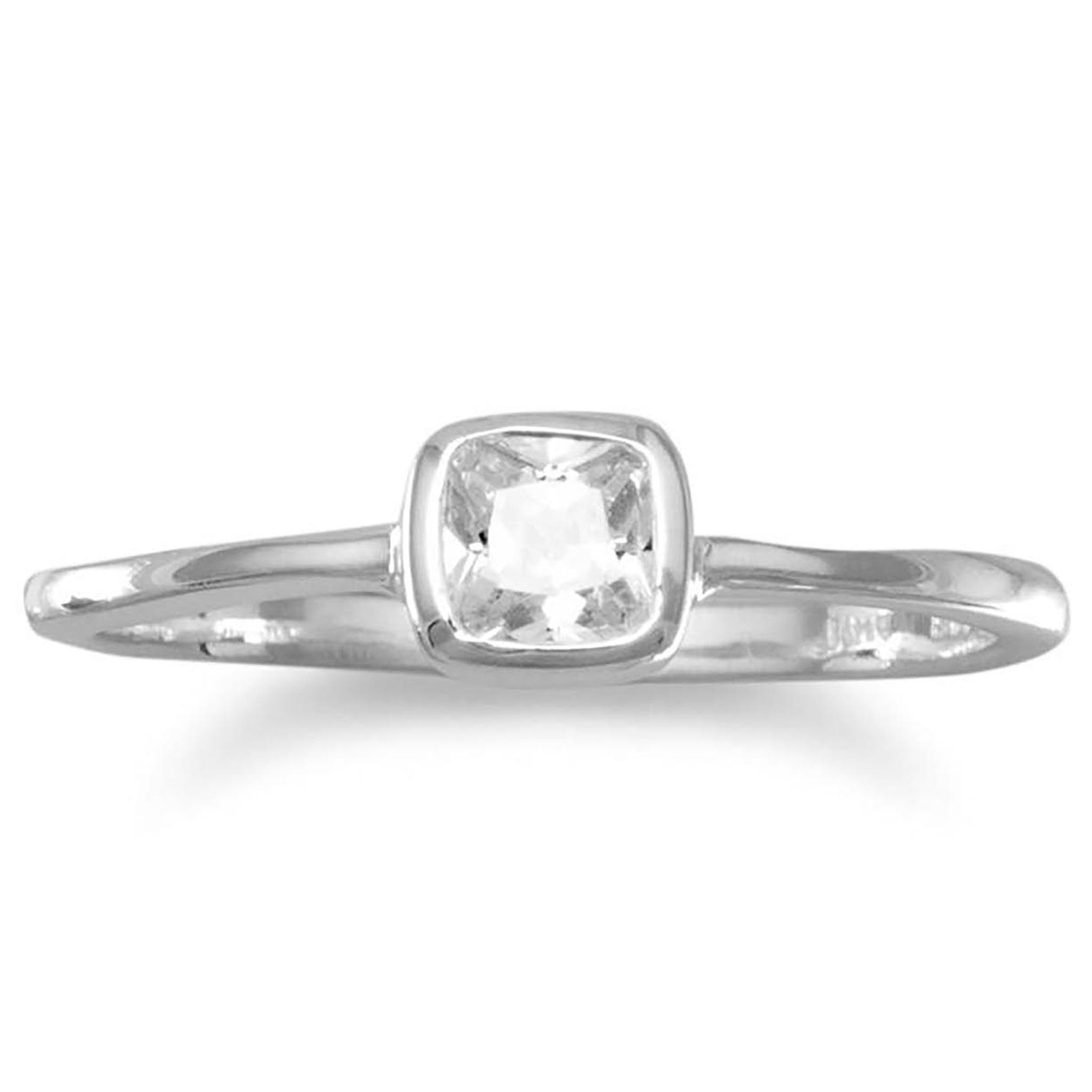 Clear Cubic Zirconia Ring