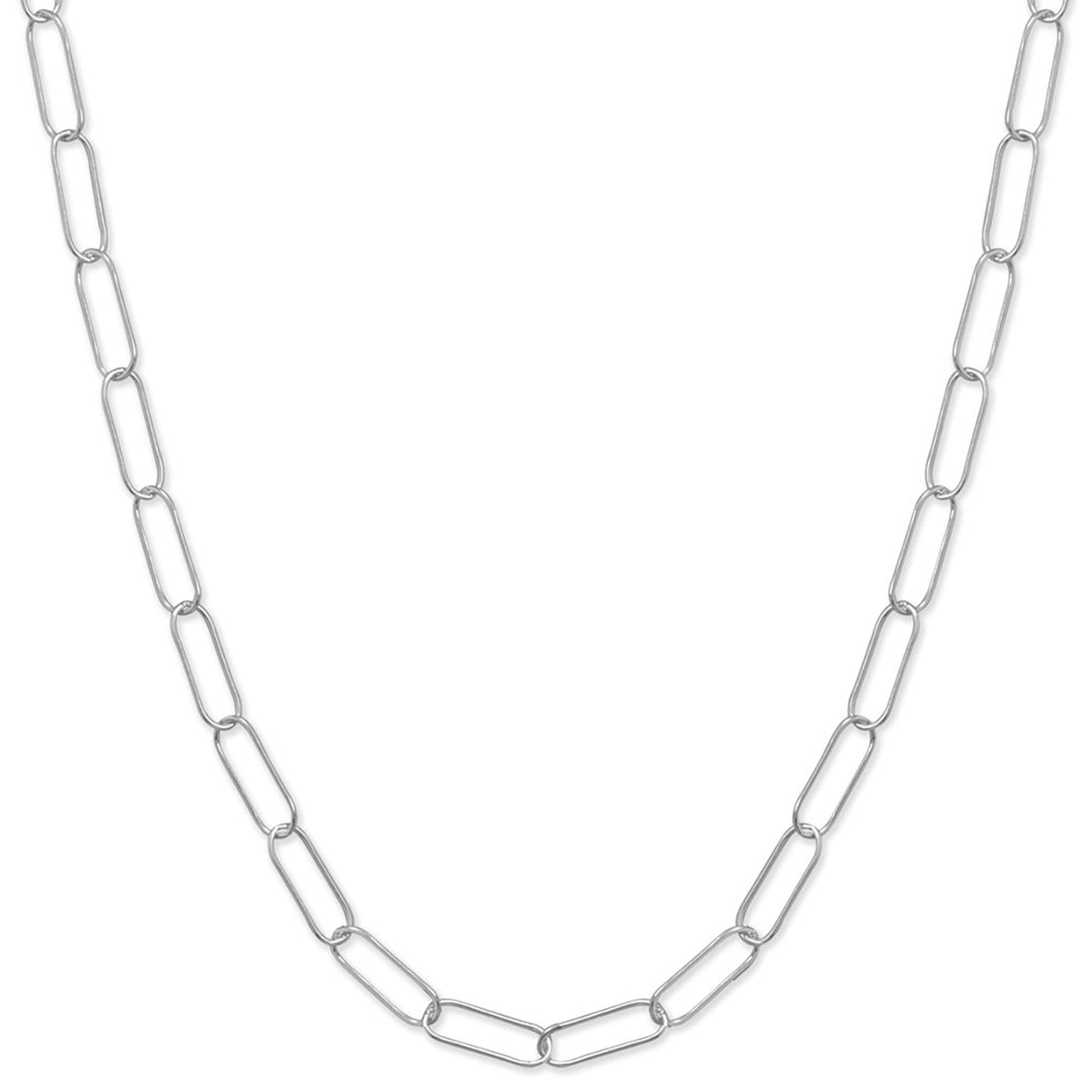 Paperclip Style Necklace