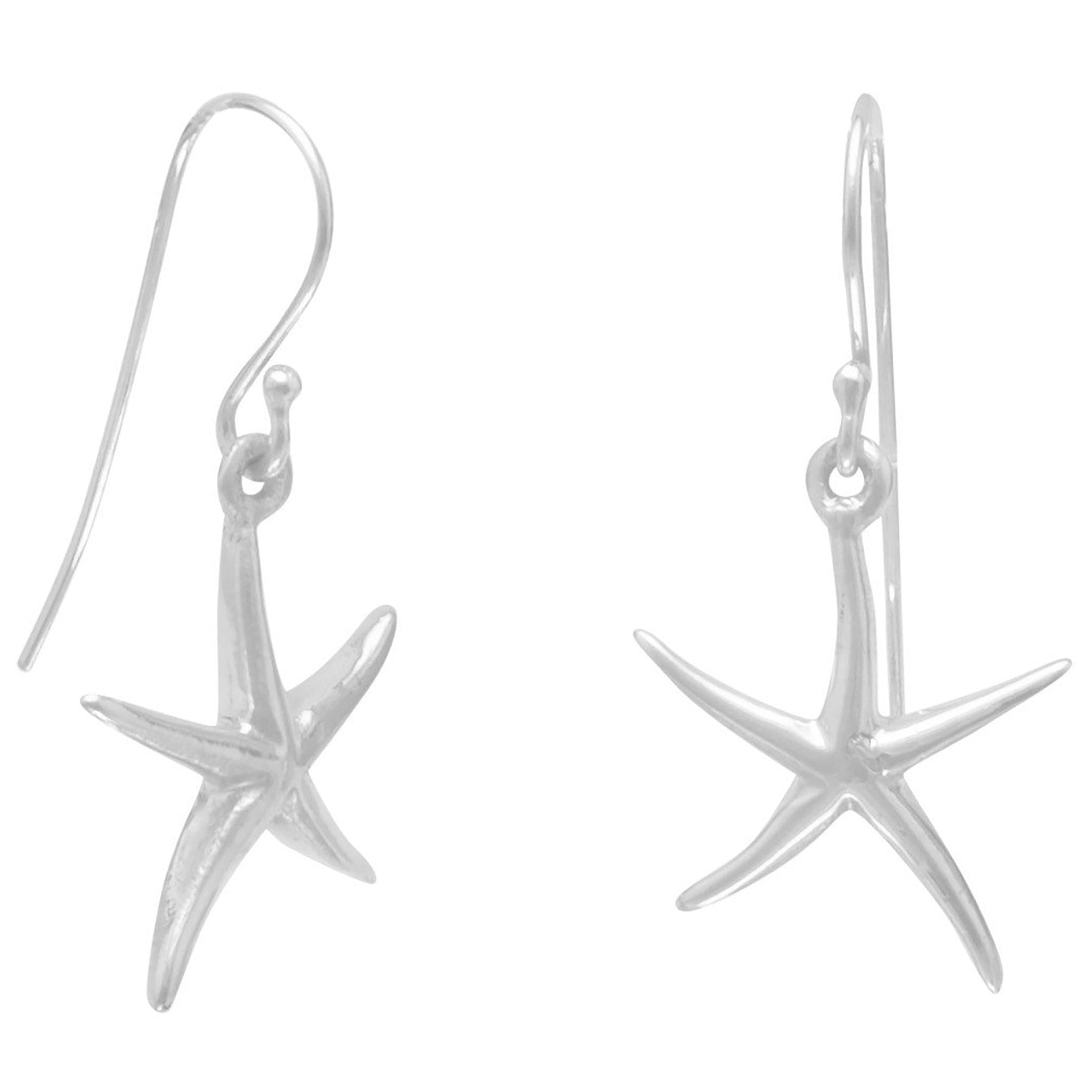 Polished Starfish Earrings