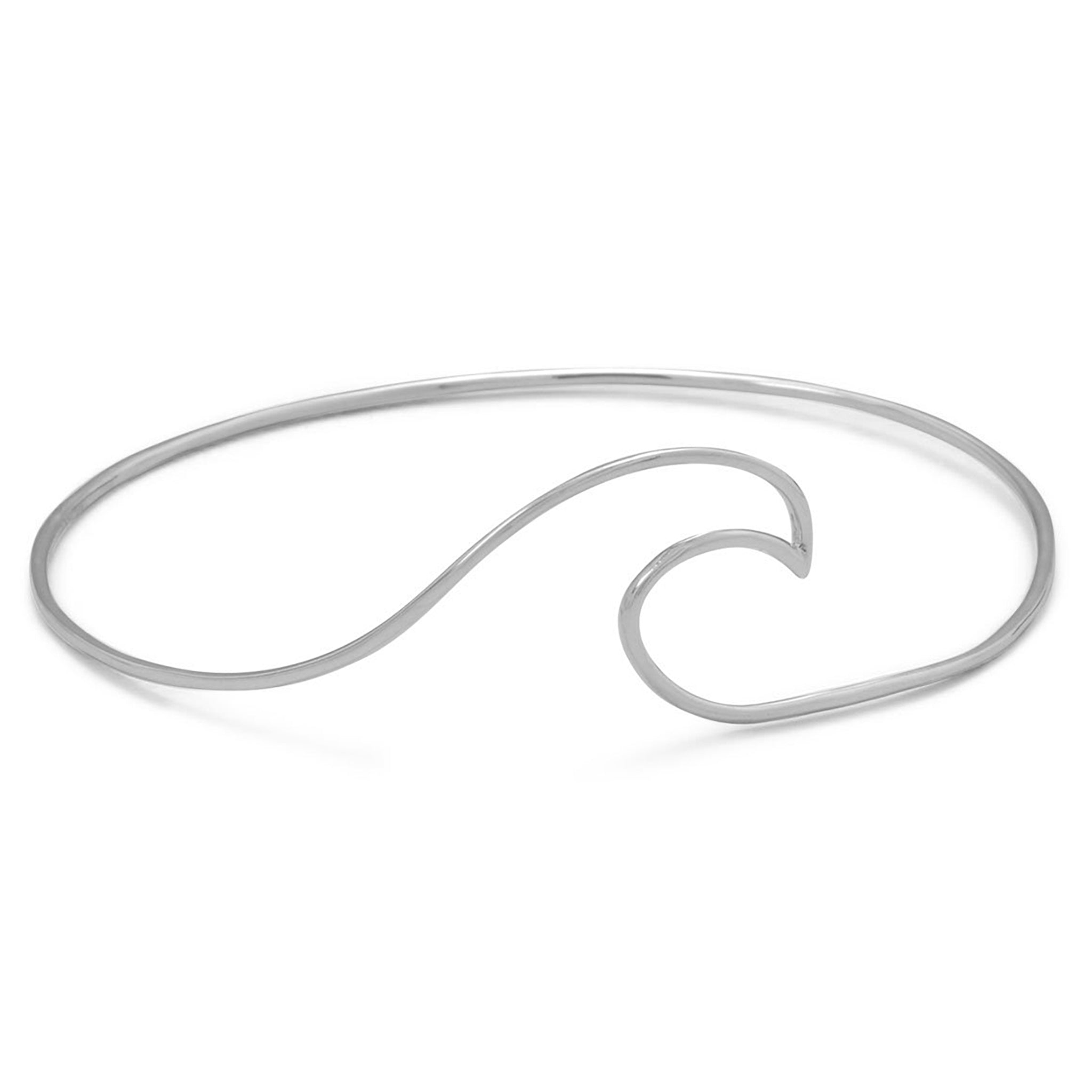 Wave Design Bangle Bracelet