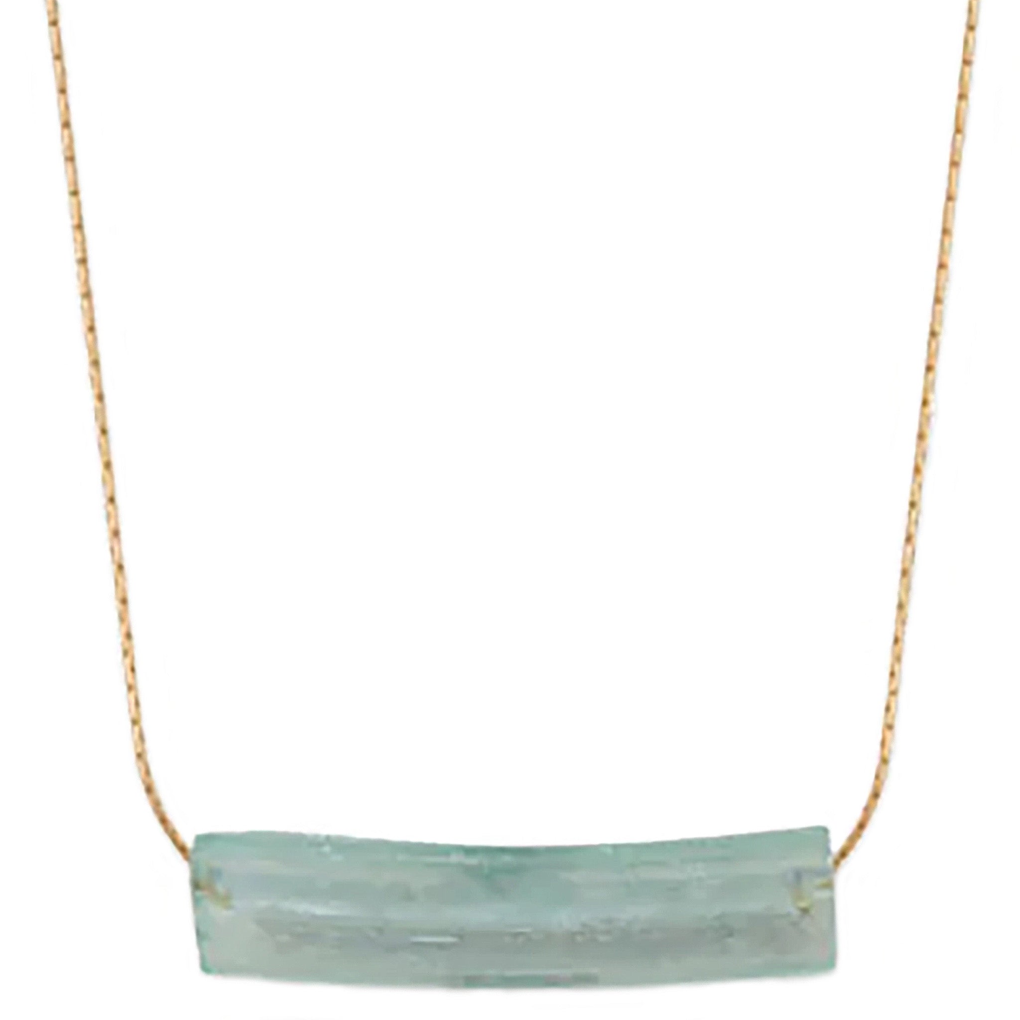 Roman Glass Bar Necklace Blog