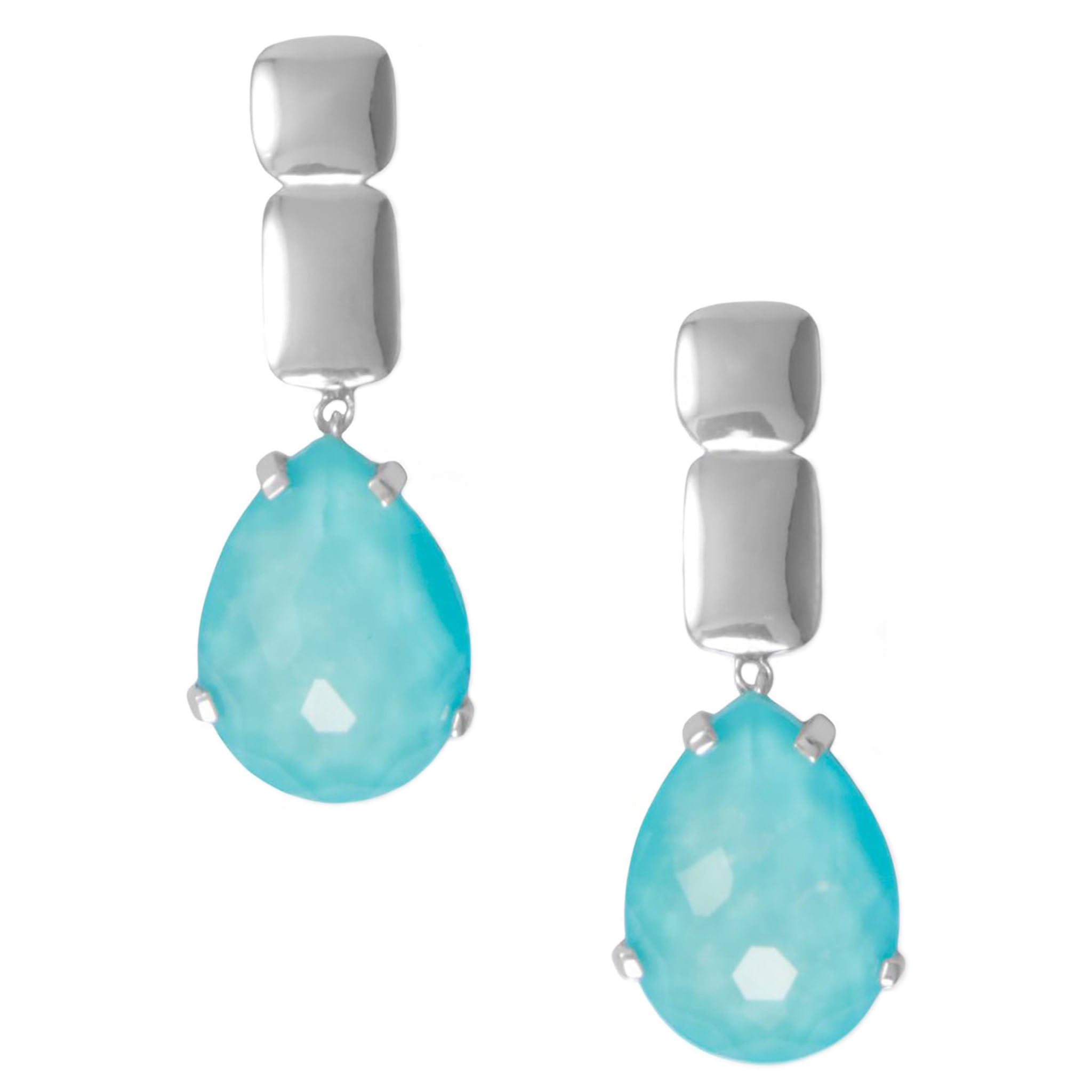 Turquoise and Quartz Doublet Earrings Blog