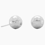10mm Hammered Ball Stud Earrings