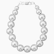 10mm Silver Bead Strand Bracelet Alternate