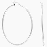 2mm x 50mm Hoop Earrings