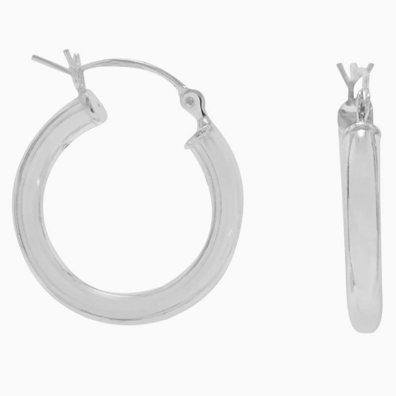 3mm x 20mm Hoop Earrings