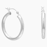 3mm x 25mm Hoop Earrings