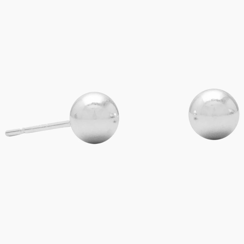 5mm Ball Silver Stud Earrings