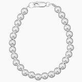 6mm Silver Bead Strand Necklace