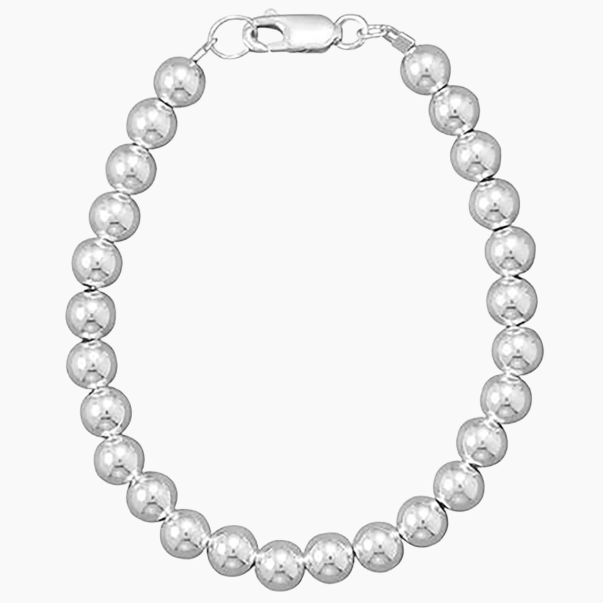 Alfred & Vincent .925 Sterling Silver & Black Rhodium 2.5mm Ball Bead Link Chain – Italian Made (20-30 Inches, Lobster Clasp)