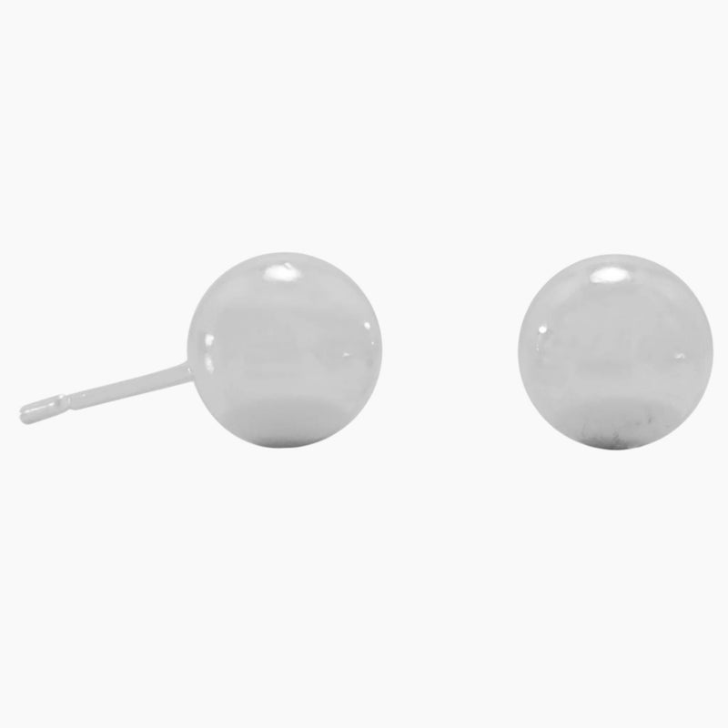7mm Ball Silver Stud Earrings