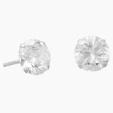 8mm Cubic Zirconia Stud Earrings