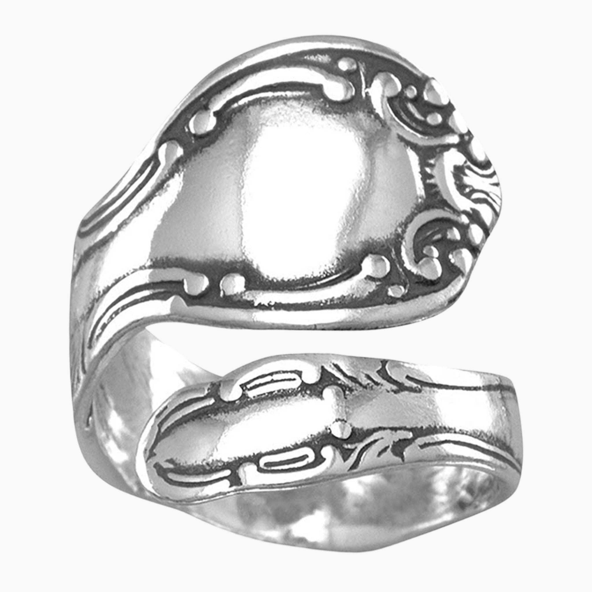 Adjustable Swirl Design Spoon Ring – The Silver Connection
