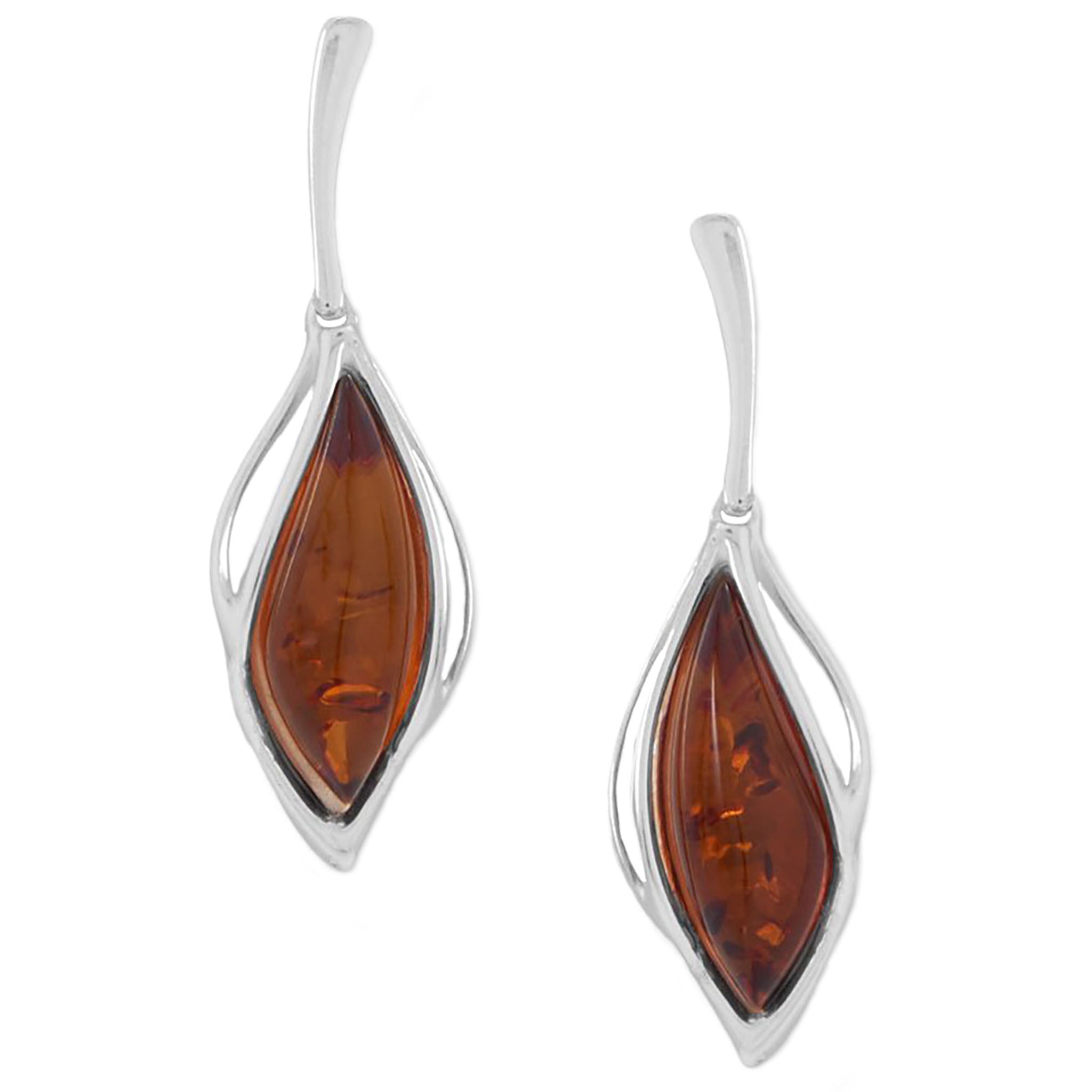 Amber Cut Out Post Earrings