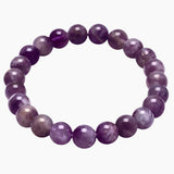 Amethyst Bead Stretch Bracelet