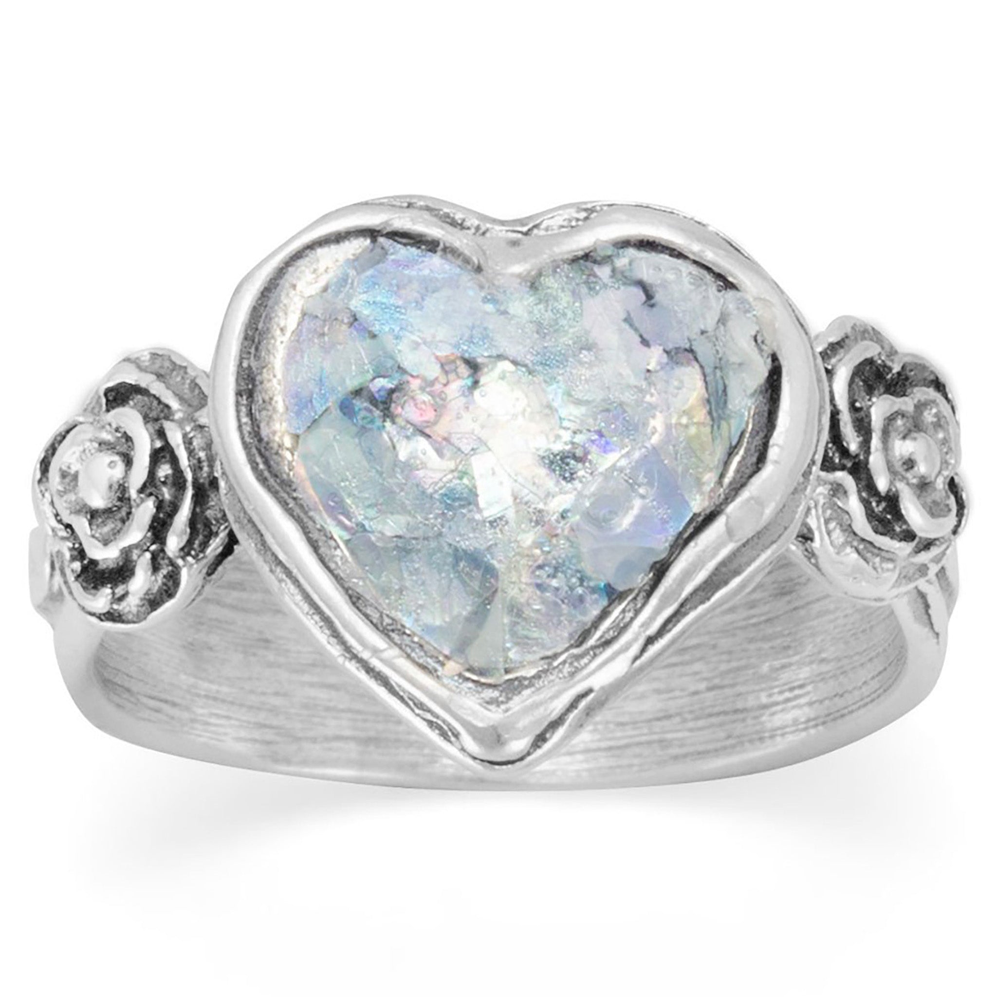 Ancient Roman Glass Heart Ring