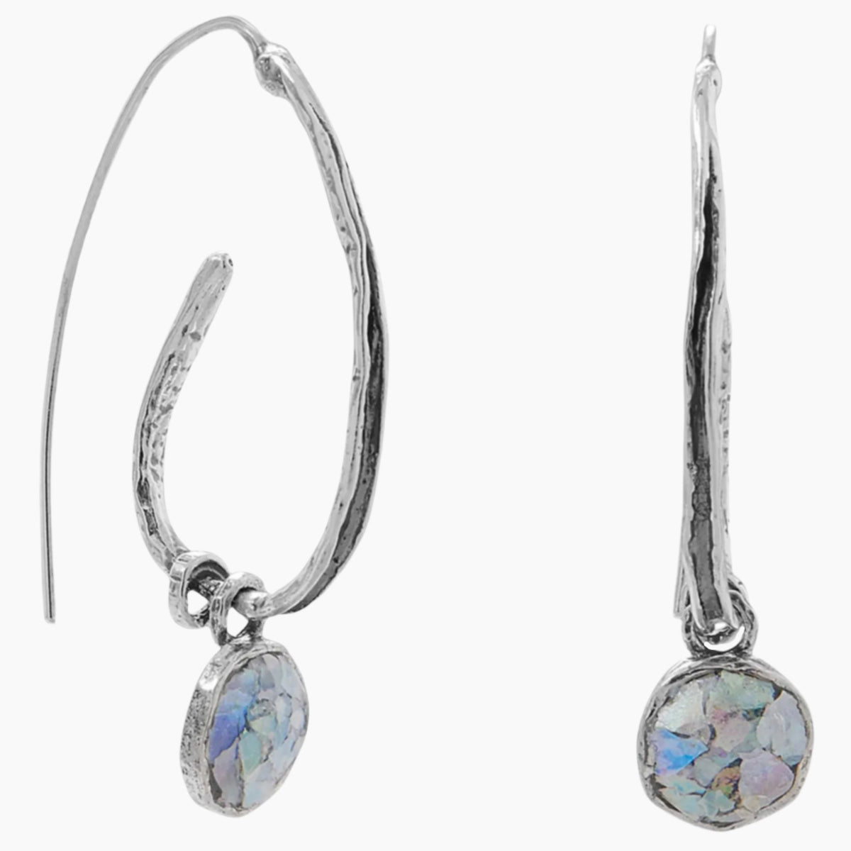 Ancient Roman Glass Threader Earrings