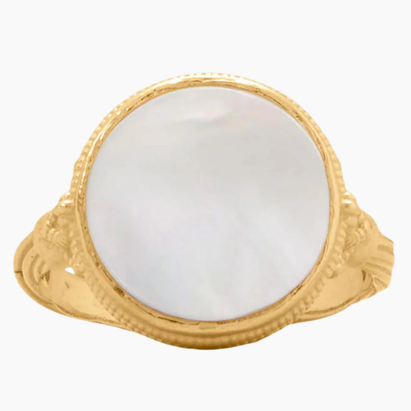 Antique Style Mother of Pearl Ring