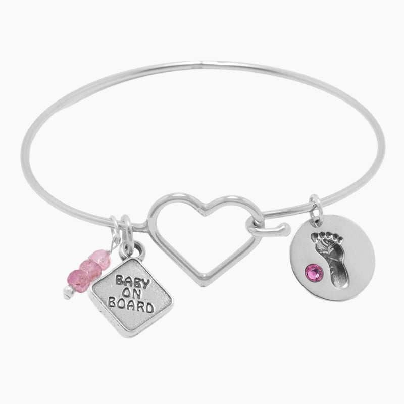 Baby on Board Charm On Bracelet
