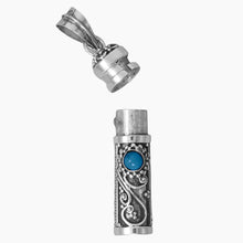 Bali Design Turquoise Keepsake Pendant Open