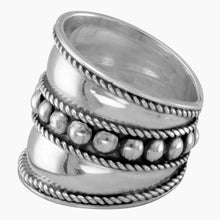 Bali Design Wide Band Ring Side View