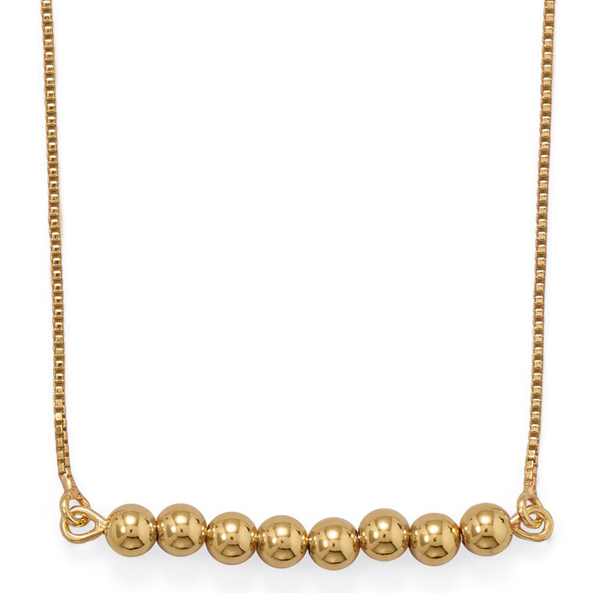 Bead Bar Gold Necklace
