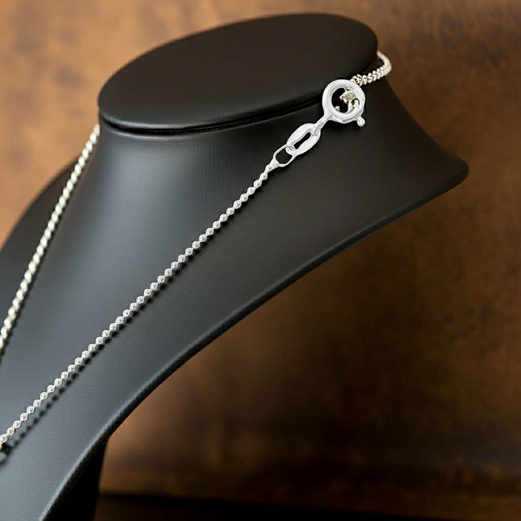 Bead Chain - 1mm Clasp View