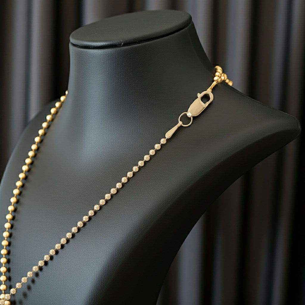 Bead Chain - 1.5mm Clasp View