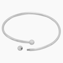 Bead End Flexible Bangle Bracelet Bead Off
