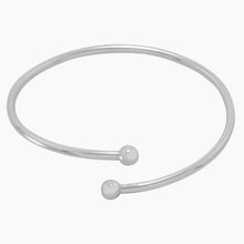 Bead End Flexible Bangle Bracelet