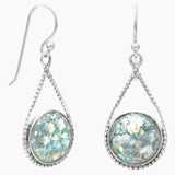 Bead Frame Roman Glass Earrings