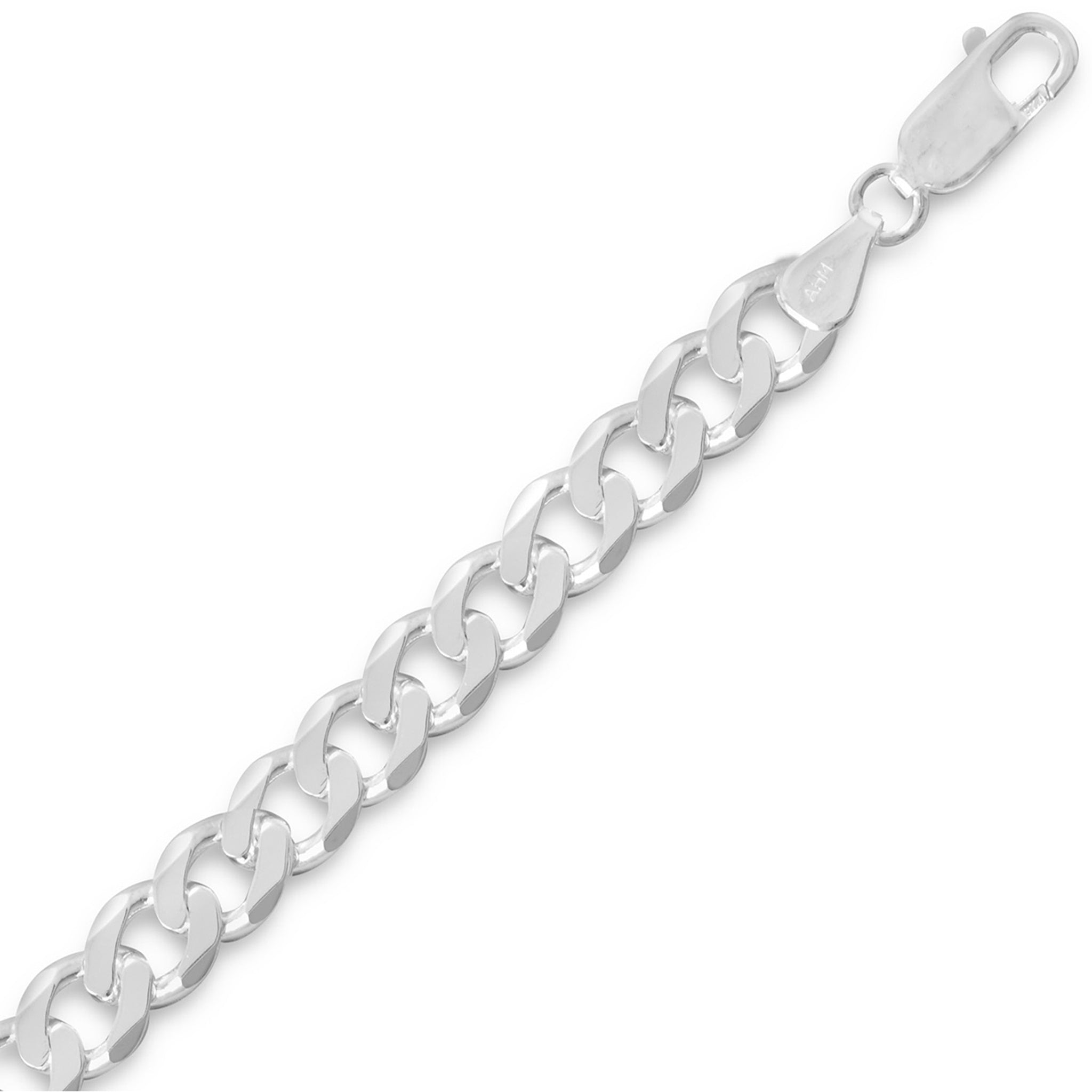 Beveled Curb Chain Bracelet - 6.6mm