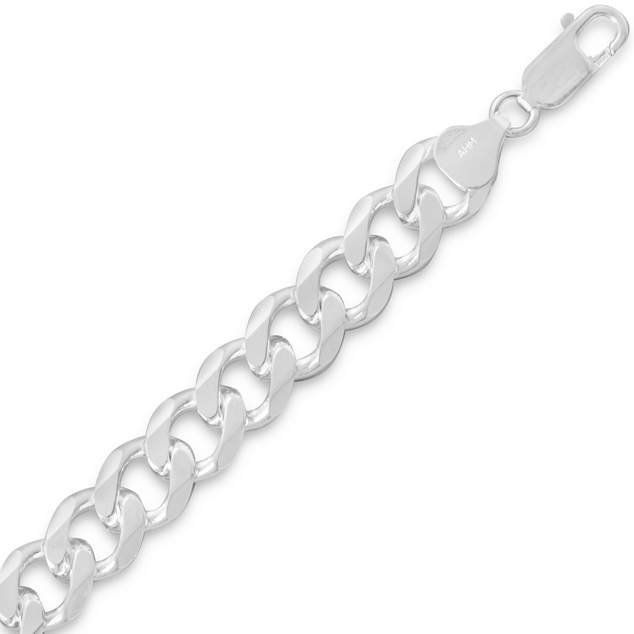 Beveled Curb Chain Bracelet - 8.3mm