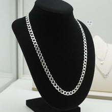 Beveled Curb Chain - 6.6mm on Bust