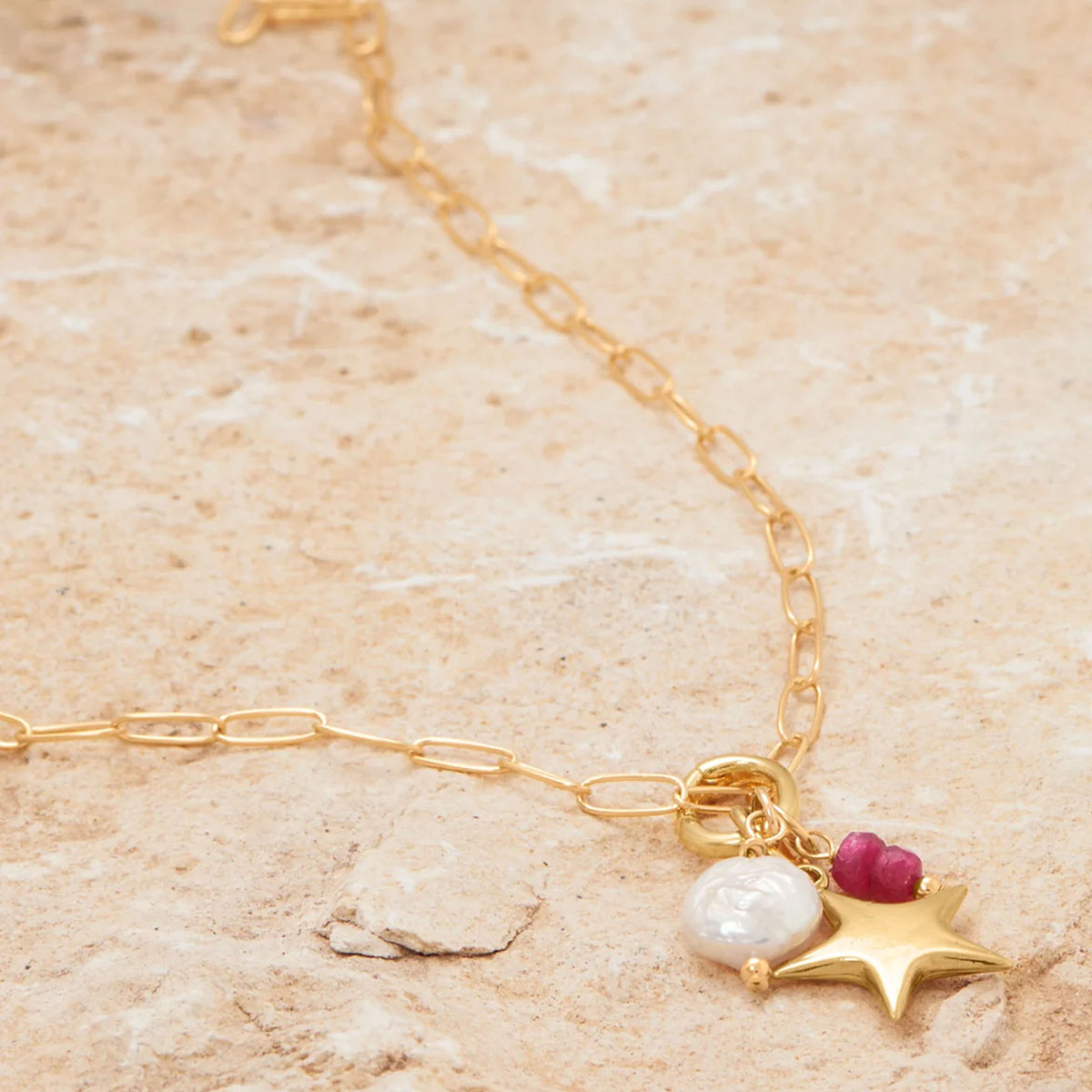 Birthstone Gem Drop Charm Example