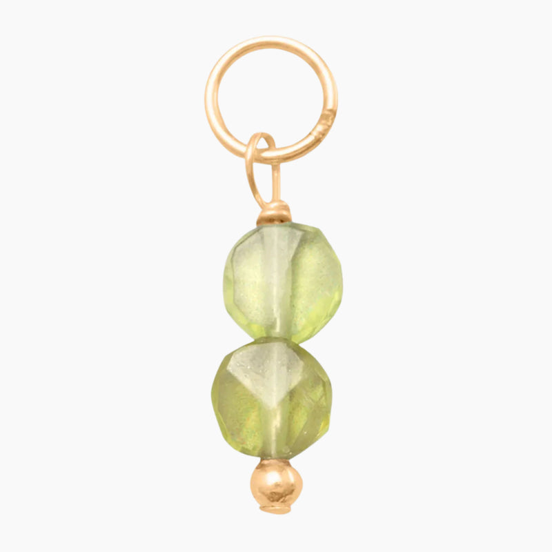 Birthstone Gem Drop Charm August