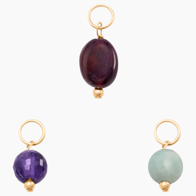Birthstone Gem Drop Charm