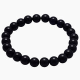 Black Onyx Bead Stretch Bracelet