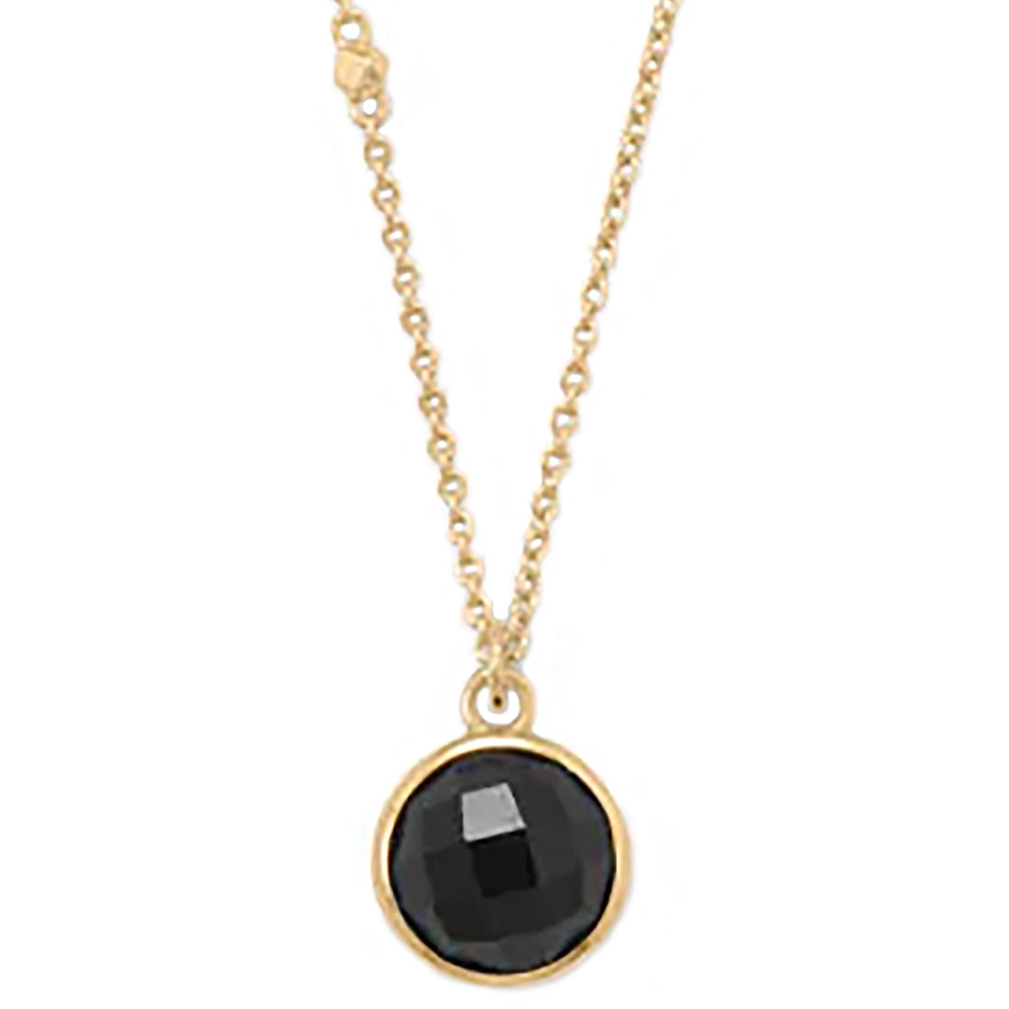 Black Onyx Charm Necklace