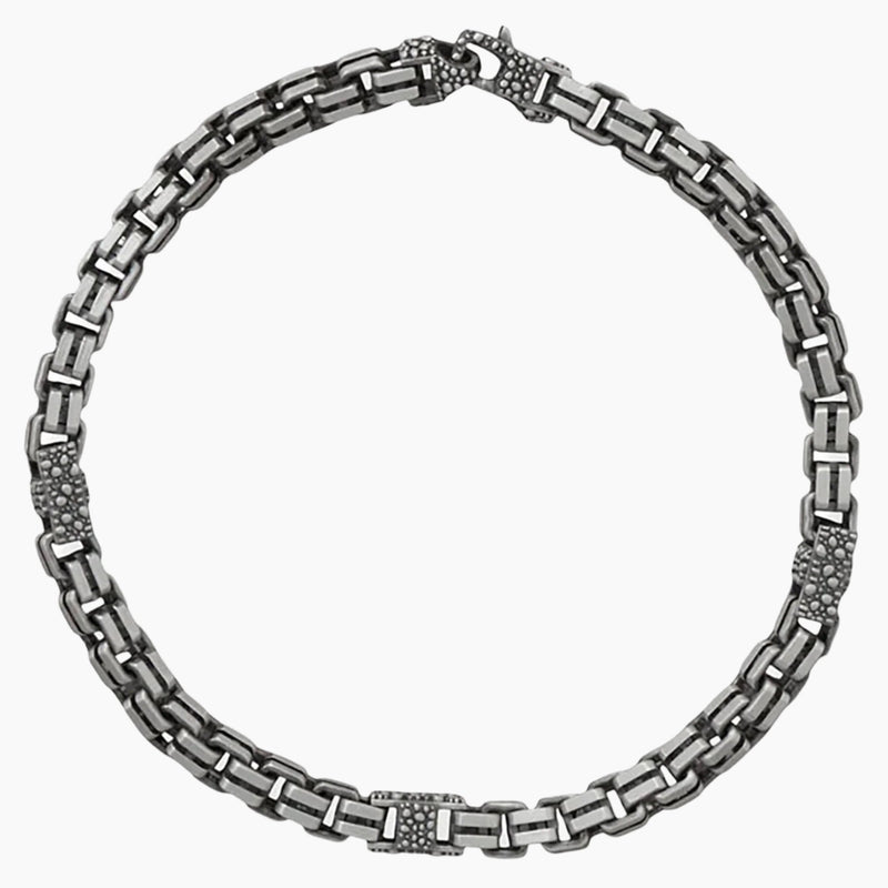 Black Ruthenium Box Chain Bracelet