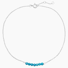 Blue Howlite Bead Anklet