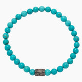 Blue Magnesite Stretch Bracelet