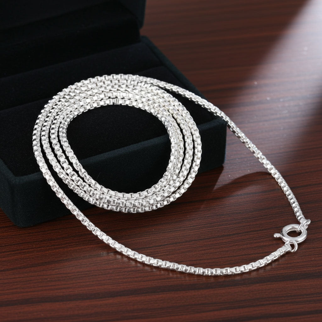 Box Chain - 1.1mm Coiled View