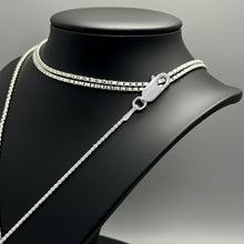 Box Chain Silver - 1mm Layered on Bust