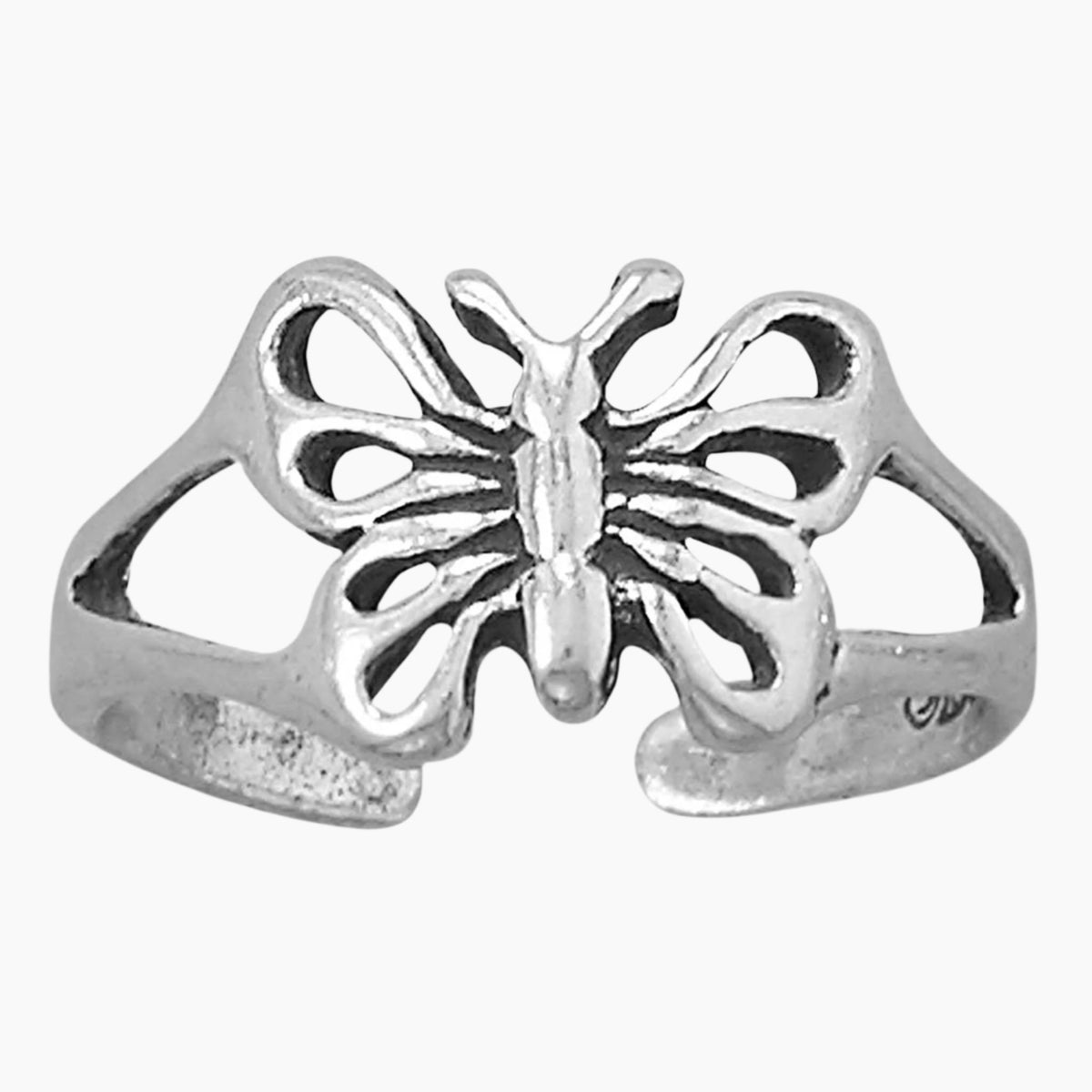 Butterfly Split Band Toe Ring