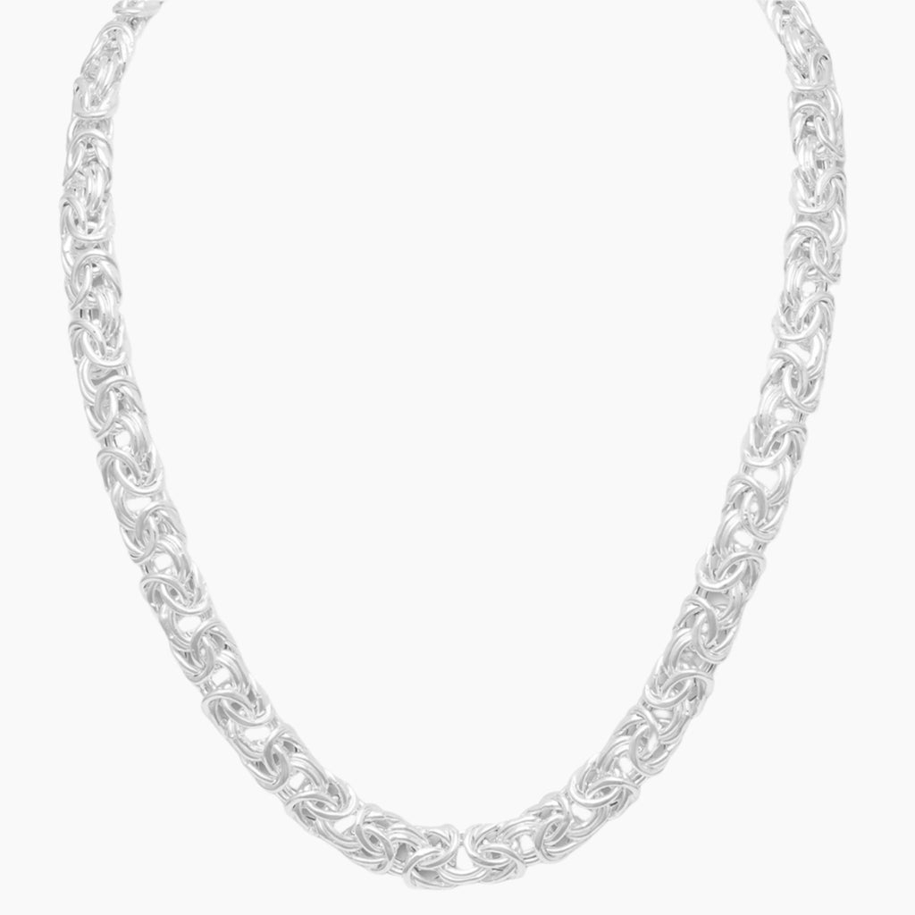 Silver Byzantine Chain Necklace by Emanuele Bicocchi on Sale Silver Byzantine Chain Necklace by Emanuele Bicocchi on Sale